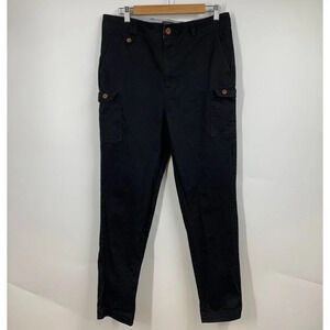 I love Ugly Women's Cotton Cargo Tapered High RIse Pants Size L